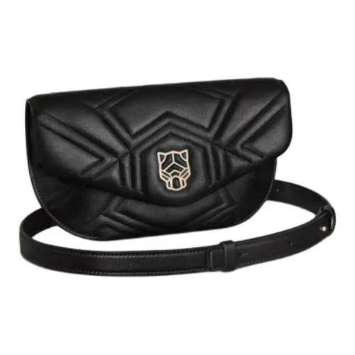 Cartier Panthère De Cartier Телячья Кожа Тоут Сумка Сумка для покупок Сумка через плечо Женская Черная