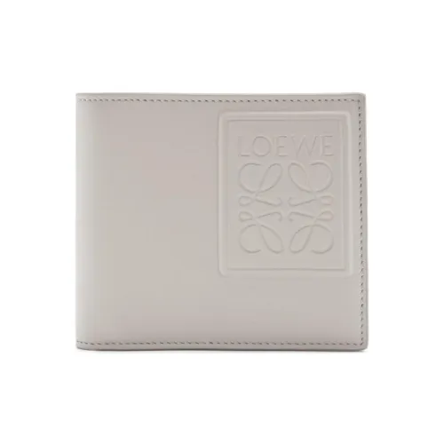 LOEWE Anagram Телячья кожа Монета Кошелек Женские Оболочка Серый