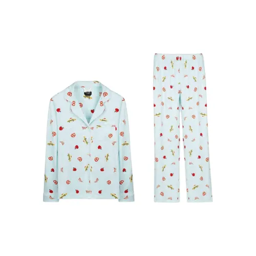 Kate Spade FW24 Пижамный комплект женский New York синий