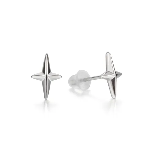 CHRROTA Титановые стальные серьги-гвоздики унисекс