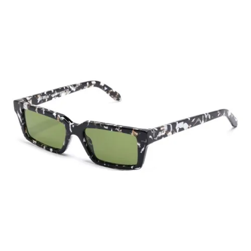 OFF Белый Ацетат Квадратные Солнцезащитные Очки Мужские Черные