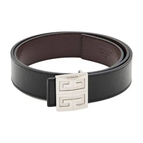 Givenchy Телячья кожа Кожаные ремни Унисекс Черный Ширина 3,5CM