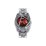 Психоделический Красный [В комплекте с серебряным кубинским браслетом + городской техвир коробка для часов]