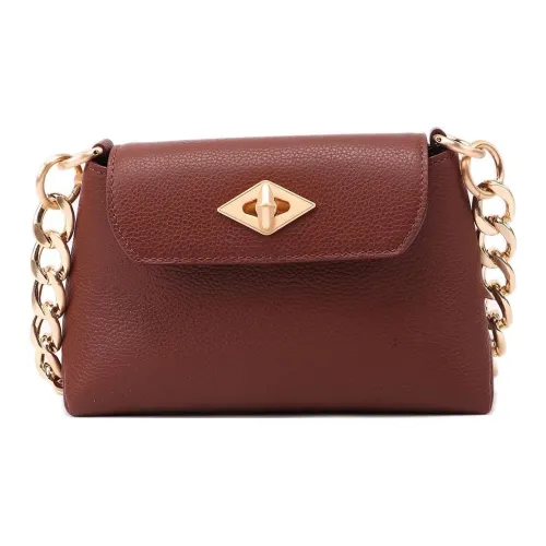 BALLANTYNE Сумка через плечо из телячьей кожи сумка на плечо женская кирпично-красного цвета