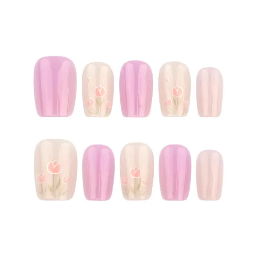 Song Biography Ручная работа Тюльпан Осветляющий Nail Art 15 мм Короткий ЛАДДЕР