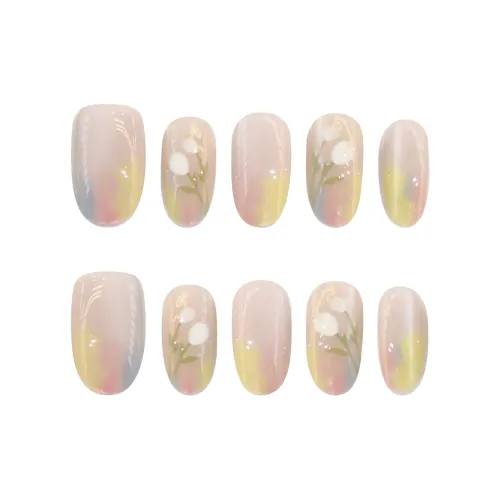 Song Biography 3D-эффект Тюльпан Осветляющий Nail Art 20mm Овал