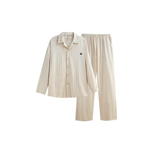 Same Language Пижамный комплект мужской абрикосового цвета