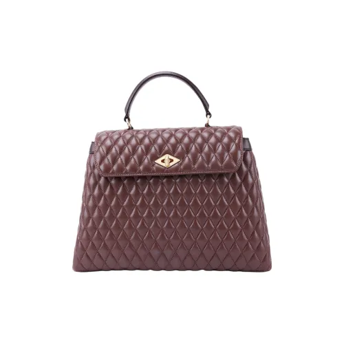 BALLANTYNE Lambskin Bag Women's Red Brown