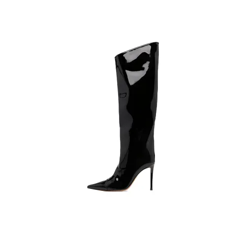 Alexandre Vauthier Женские высокие сапоги до колена, черные