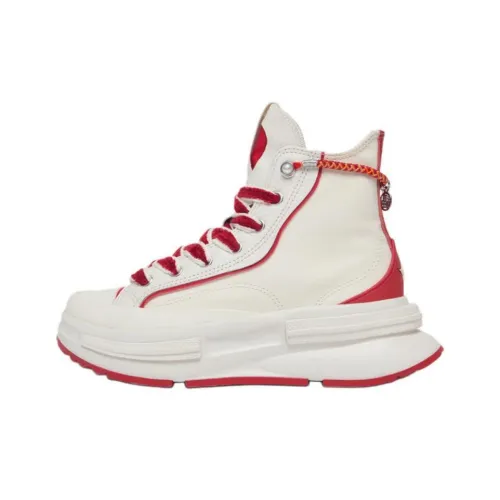 Конверс Run Star Legacy CX Износостойкие Высокие Кеды Унисекс Бежево-красные