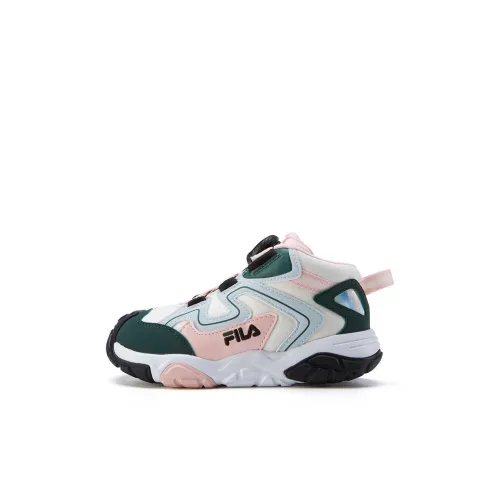 FILA KIDS Противоскользящие детские ботинки FILA белые Мягкий фуксия для малышей