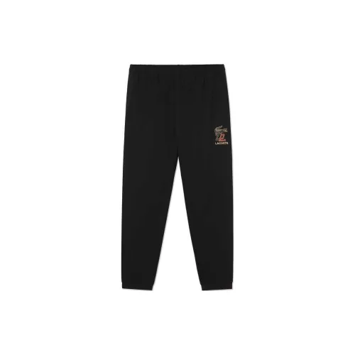 Коллаборация LACOSTE Auspicious Snake New Year Collection 031/Черные мужские вязаные тренировочные брюки