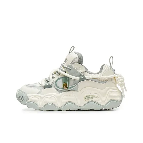 Champion Casual Low Top Молочно-белый/Stream Joy Зеленый Женские
