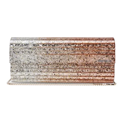 Jimmy Choo Акриловая сумка через плечо клатч женский золотая и серебряная