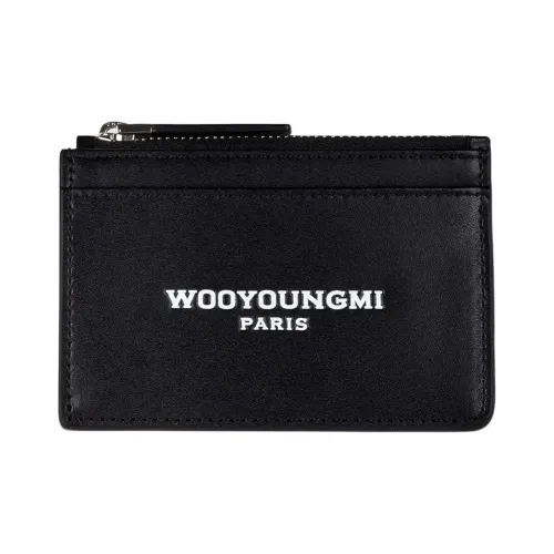 WOOYOUNGMI Коровья кожа Держатель для карт Стандартный Унисекс Черный