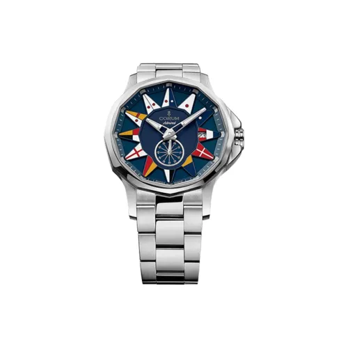Corum Автоматический Механический Механизм Мужские Часы ADMIRAL Collection 42 мм Синий