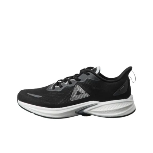 PEAK Slip-resistant Abrasion-resistant Low Top Casual Running Shoes Men's Black White PEAK Противоскользящие Износостойкие Низкие Топ Повседневные Беговые Кроссовки Мужские Черный Белый