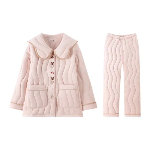 Qiao Ni Tong Пижамный комплект женский розовый