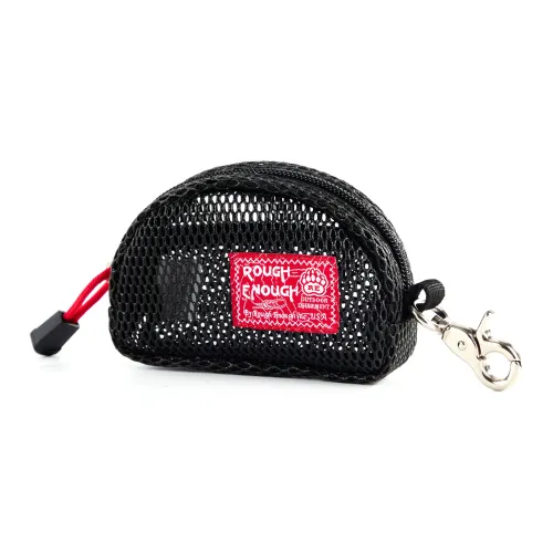 Rough Enough ПВХ Сетка Монетница Стандартная Унисекс Черный
