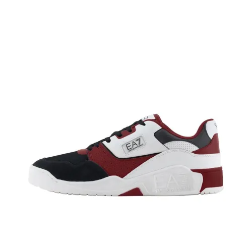 EMPORIO ARMANI EA7 Низкие Кроссовки для скейтбординга Унисекс Белый Черный Красный