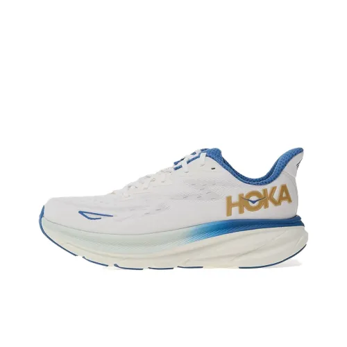 HOKA ONE ONE Clifton 9 Беговые кроссовки Низкий топ Белый Синий Мужской