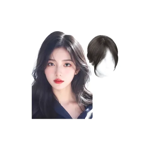 MUYAN Qi Bangs Патч Парики Для Женщин Естественный Мокко Короткие Прямые Волосы