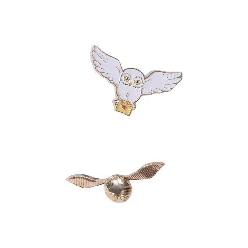 Miniso Harry Potter Collection Hedwig And THE GOLDEN Снич Значки