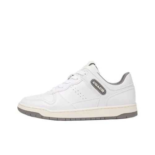 COACH C201 Низкие Кроссовки для скейтбординга Женские Белые