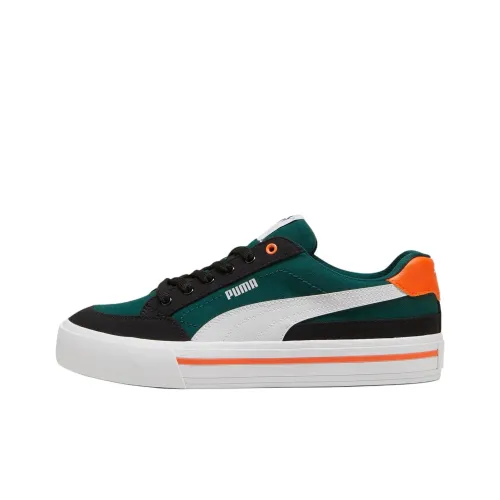 PUMA Court Classic Vulc Износостойкий и Легкий Низкий Топ Кроссовки для скейтбординга Мужские Зеленые