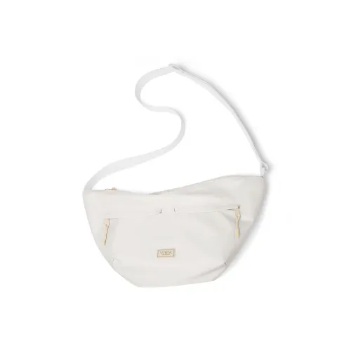 V.NINE Ткань Плечевая Сумка Пельмени Сумка через плечо Большая Унисекс Соус LIKE Молочный Белый Обсидиановый Черный