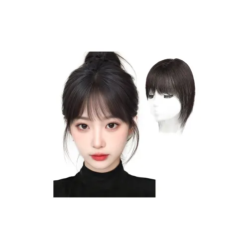 YUNQING Французский Liu Hai Расширения для волос Стрипы Естественный Мокко