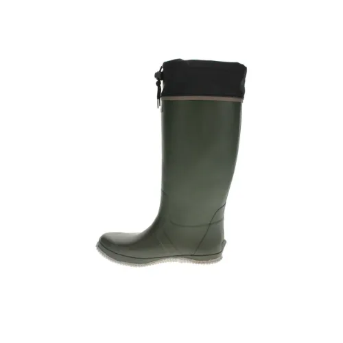 MoonStar Водонепроницаемые и противоскользящие резиновые сапоги для женщин оливково-зеленый черный