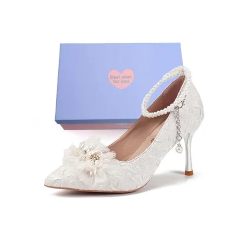 Xingdiman Низкий каблук Высокий каблук Женские Экрю Набор в подарочной коробке