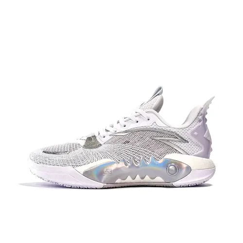ANTA Shock Wave 5 Баскетбольные кроссовки Низкий Топ Белый Мужской