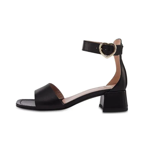 LOVE MOSCHINO One Ремешок Сандалии Женские Черные