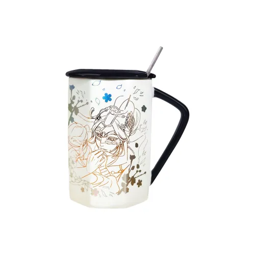 Ингуниши Небесное благословение Се Лянь Город цветов Флешинг Кут Керамика Рекомендуемая чашка бюстгальтера Мерч по IP