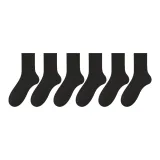 6 пар (черный) - 7A антибактериальный