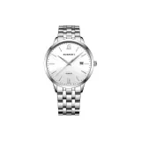 White Dial Steel Strap Men's Watch  
Белый циферблат, стальной ремешок, мужские часы