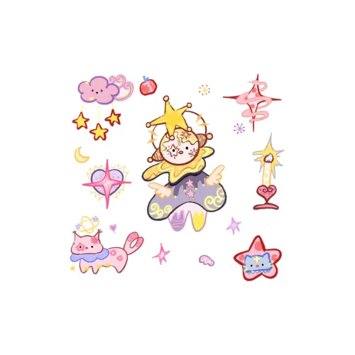 QINGSHANQIHAI Dreamy Peach Blossom Waterless Graffiti Временные татуировки