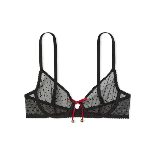 Victoria's Secret 24 BIG Show Коллекция VERY Сексуальный Бюстгальтер Женские Черный Гороховый узор