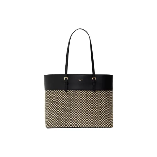 SAINT LAURENT Рафия Тоут Сумка Сумка для покупок Сумка на плечо Женская Черная и Светлая Умбра