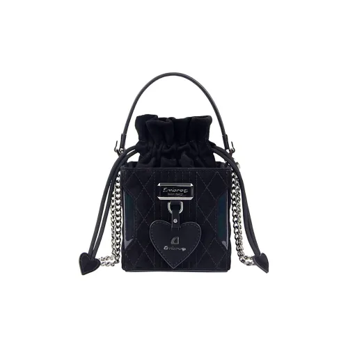 Ambrogi Овчина Бархат Сумка Женская Черная Серая Карамель