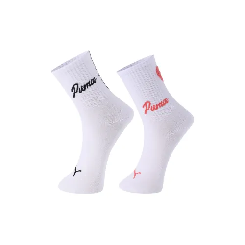 PUMA 2 шт Белый Унисекс MID Носки до икры