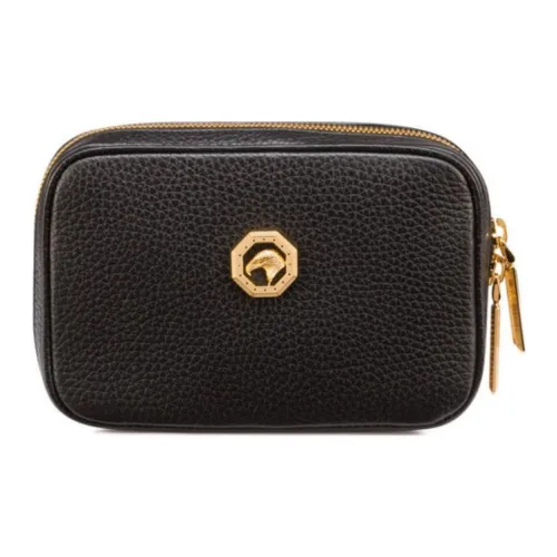 STEFANO RICCI Телячья кожа Бананка Мужской Черный