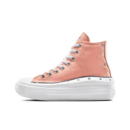 Converse Chuck Taylor All Star Износостойкий и Легкий Высокий Топ Кеды Женские Розовый