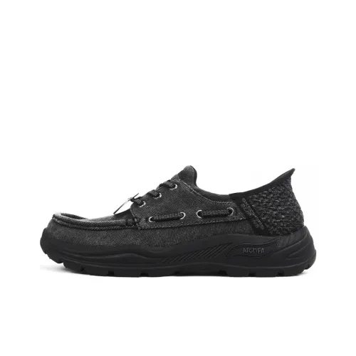 Skechers Arch Fit Motley Low Топ Повседневная обувь Мужская Темно-серая