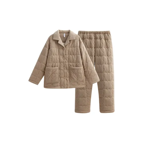 Same Language Пижамный комплект Женские Пшеница