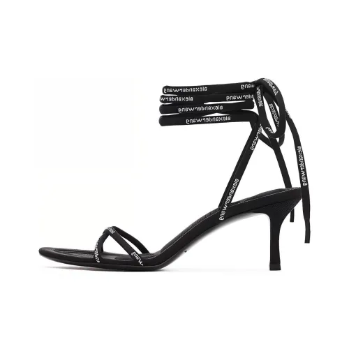alexander wang one Ремень Сандалии Черные Женские