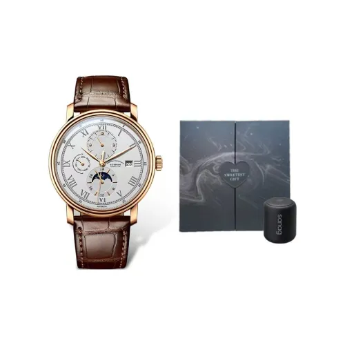 BORMAN Автоматический механический механизм Часы Мужские Серебристый циферблат