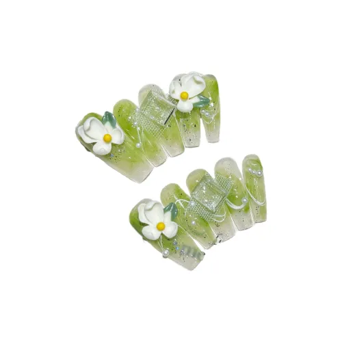 Song Biography Зеленый Эльф Ручная Рисовка 3D-эффект Бабочка Цветочный Sea 30MM Длинный